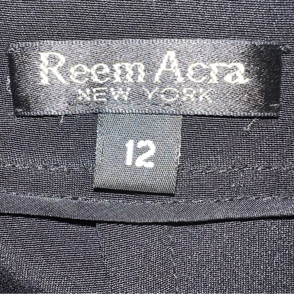REEM ACRA 100% silk pants size 12 - Picture 11 of 11